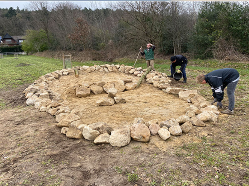 Steine für das Sandarium