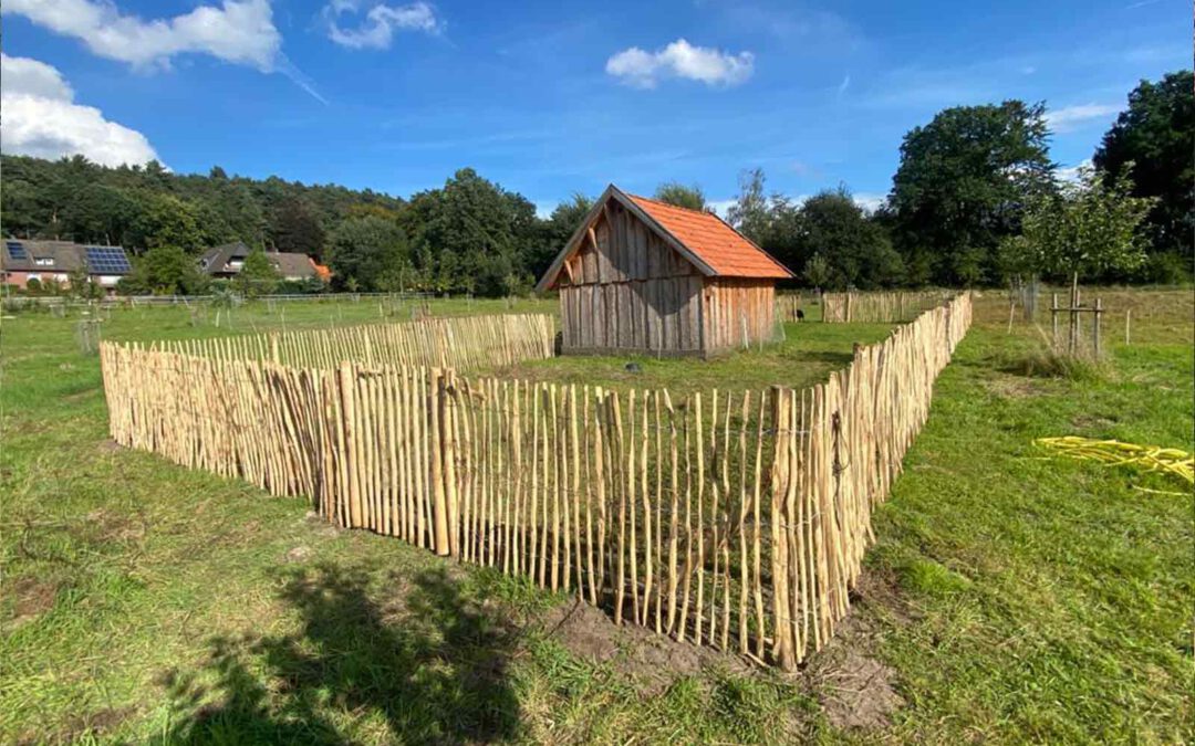 Weidehütte gebaut